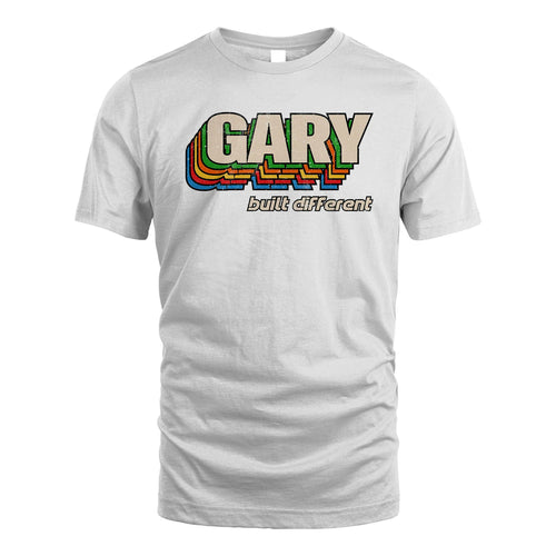 Your Name Built Different Retro Shirt GARY M1-26