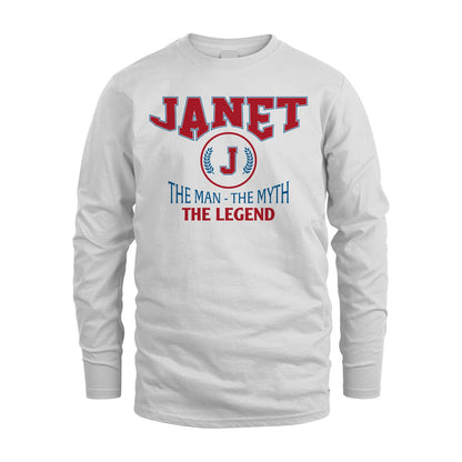 The Man The Myth The Legend Jet Style Shirt JANET M1-9