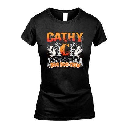 Boo Boo Crew Halloween Custom Name Shirt CATHY M1-28