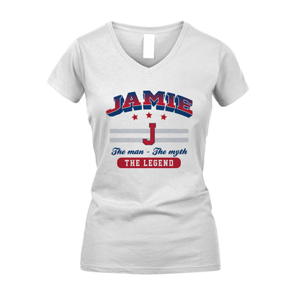 The Man The Myth The Legend With Your Name Shirt JAMIE M1-35