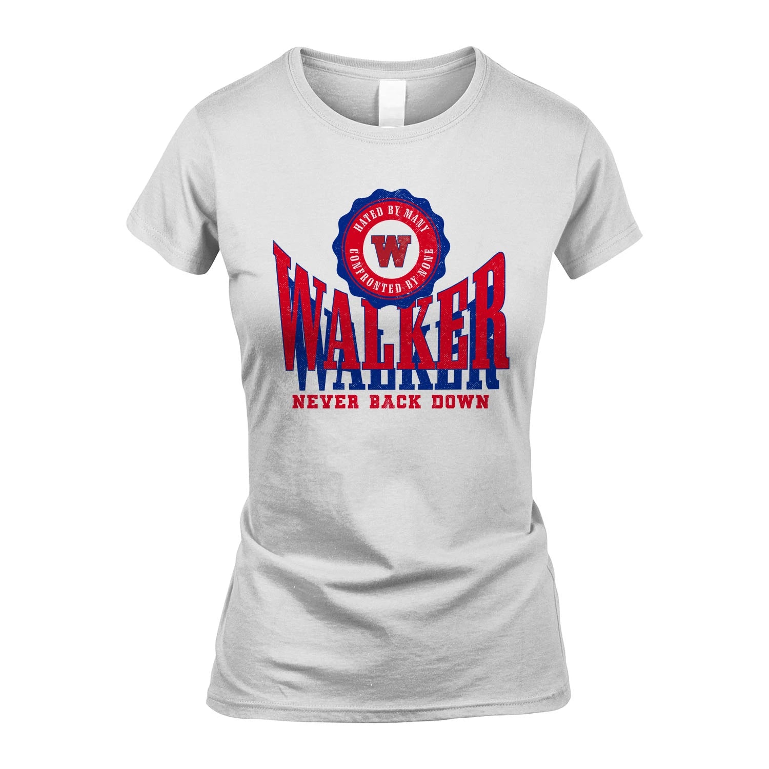 Your Name Never Back Down Shirt WALKER M1-33