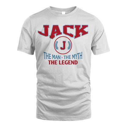 The Man The Myth The Legend Jet Style Shirt JACK M1-9