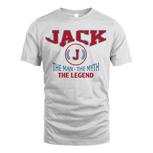 The Man The Myth The Legend Jet Style Shirt JACK M1-9