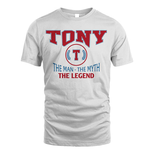 The Man The Myth The Legend Jet Style Shirt TONY M1-9