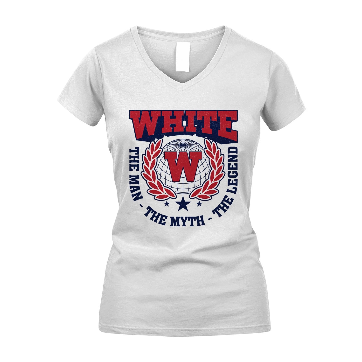 The Man The Myth The Legend Logo Shirt WHITE M1-30