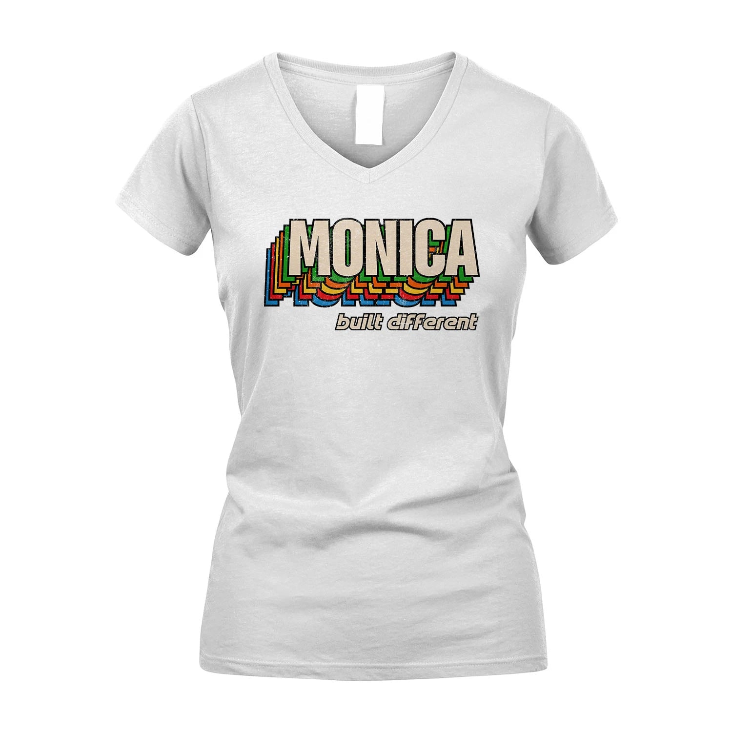 Your Name Built Different Retro Shirt MONICA M1-26