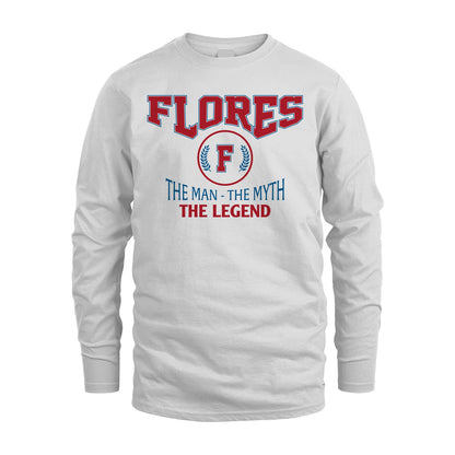 The Man The Myth The Legend Jet Style Shirt FLORES M1-9