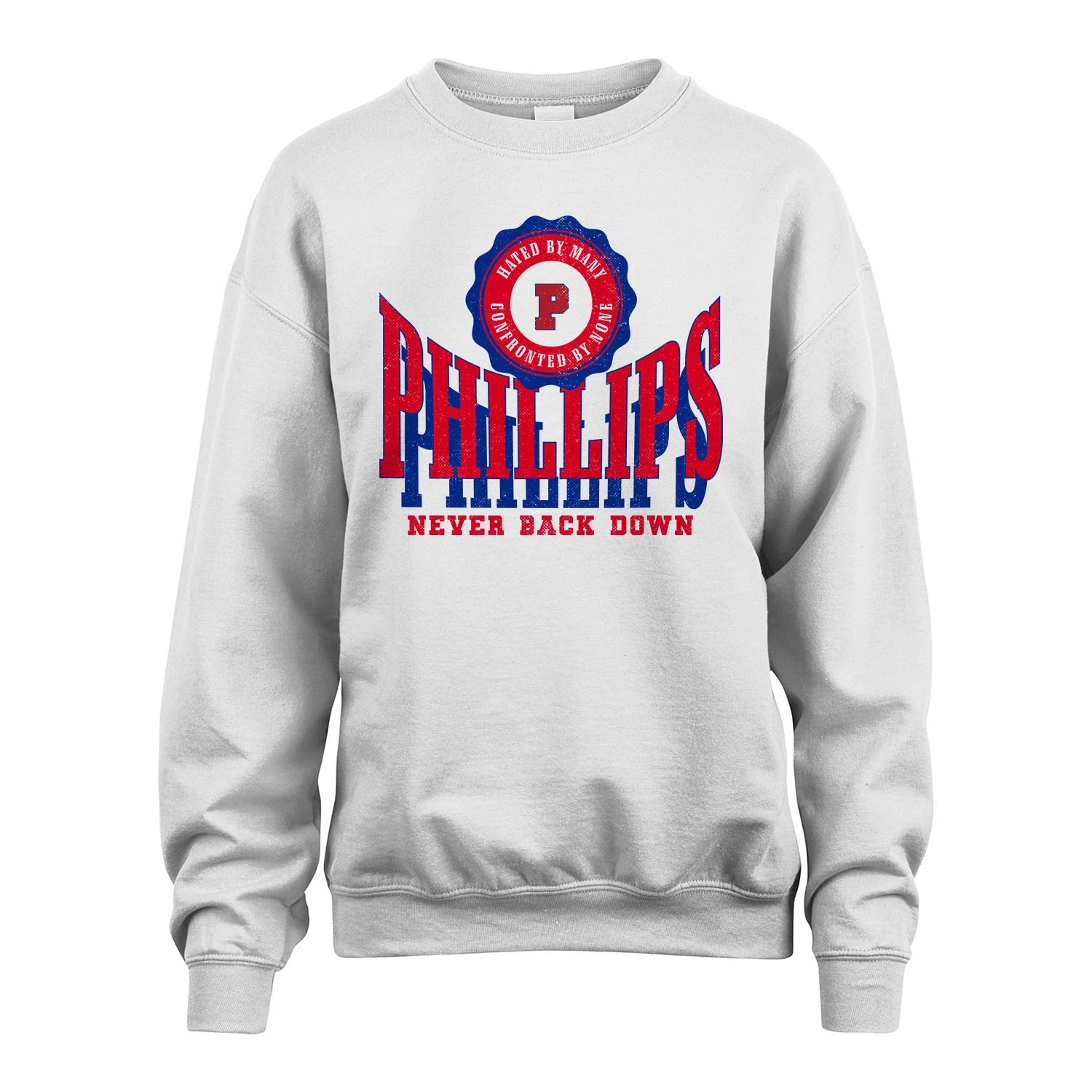 Your Name Never Back Down Shirt PHILLIPS M1-33