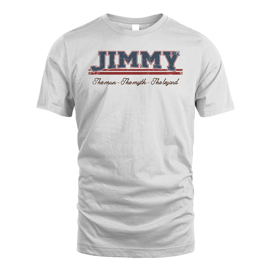The Man The Myth The Legend Vintage Shirt JIMMY M1-6