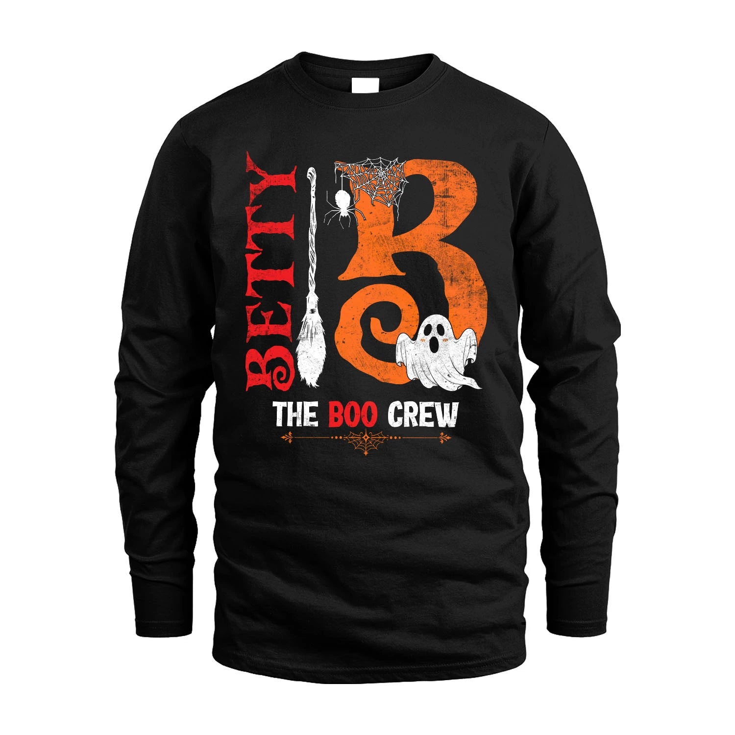 The Boo Crew Halloween With Your Name Shirt BETTY M1-23