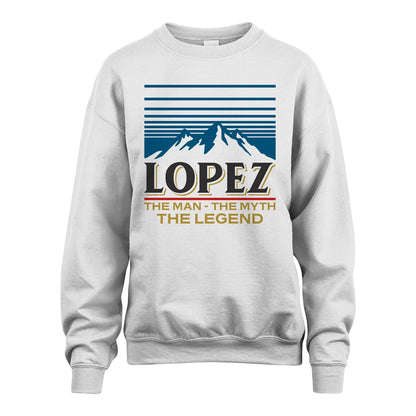 The Man The Myth The Legend Vintage Mountain Shirt LOPEZ M1-19