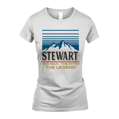 The Man The Myth The Legend Vintage Mountain Shirt STEWART M1-19