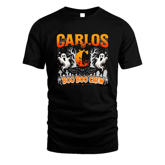 Boo Boo Crew Halloween Custom Name Shirt CARLOS M1-28