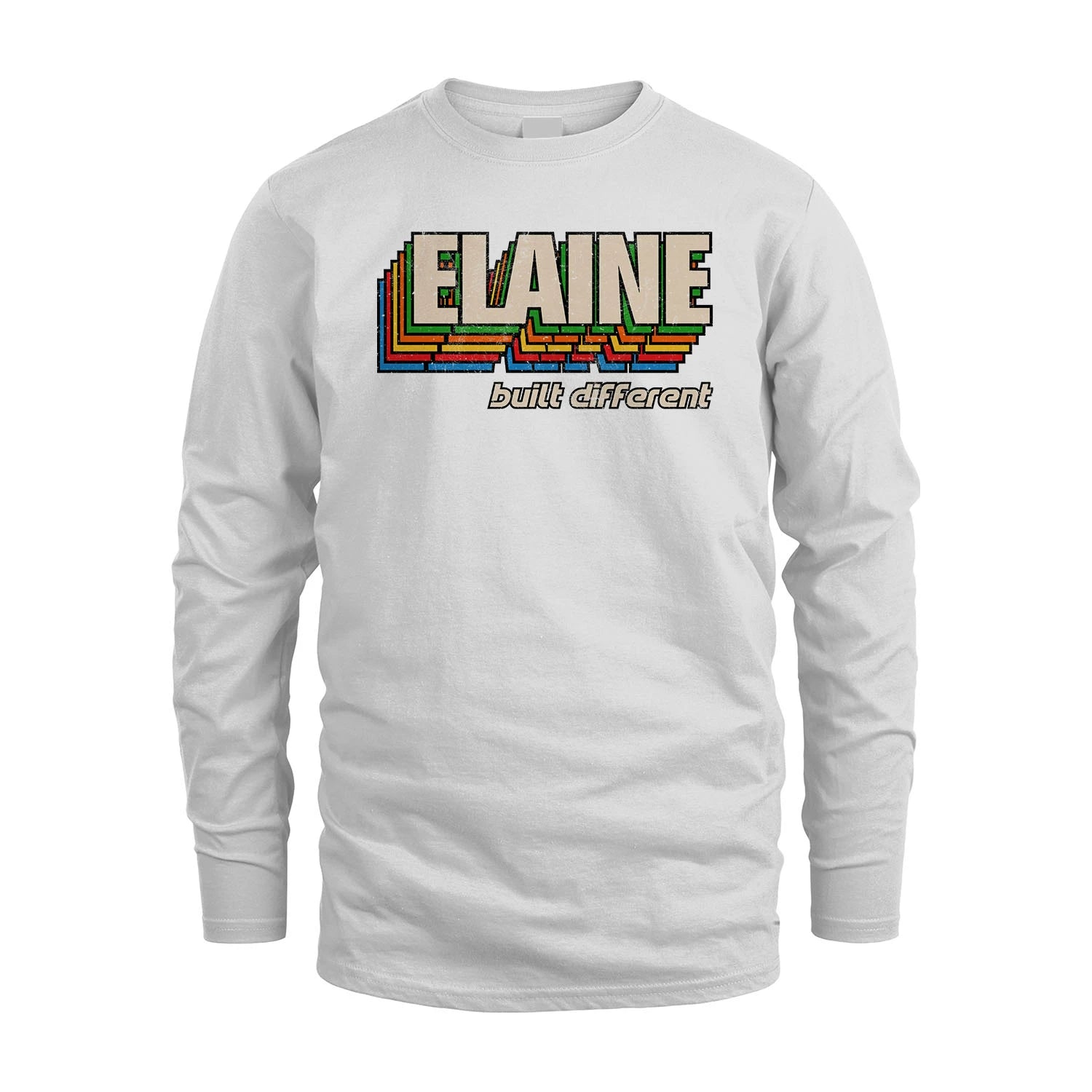 Your Name Built Different Retro Shirt ELAINE M1-26