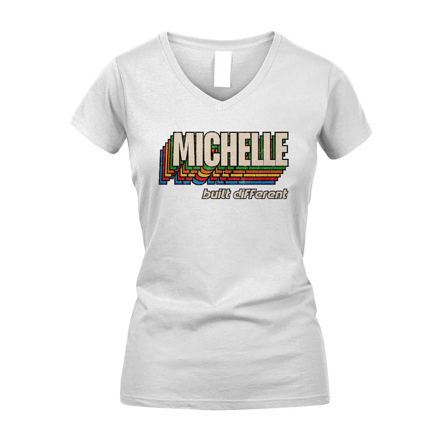 Your Name Built Different Retro Shirt MICHELLE M1-26