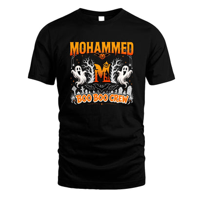 Boo Boo Crew Halloween Custom Name Shirt MOHAMMED M1-28