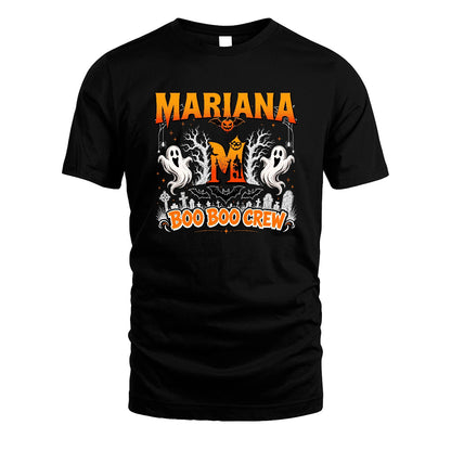 Boo Boo Crew Halloween Custom Name Shirt MARIANA M1-28