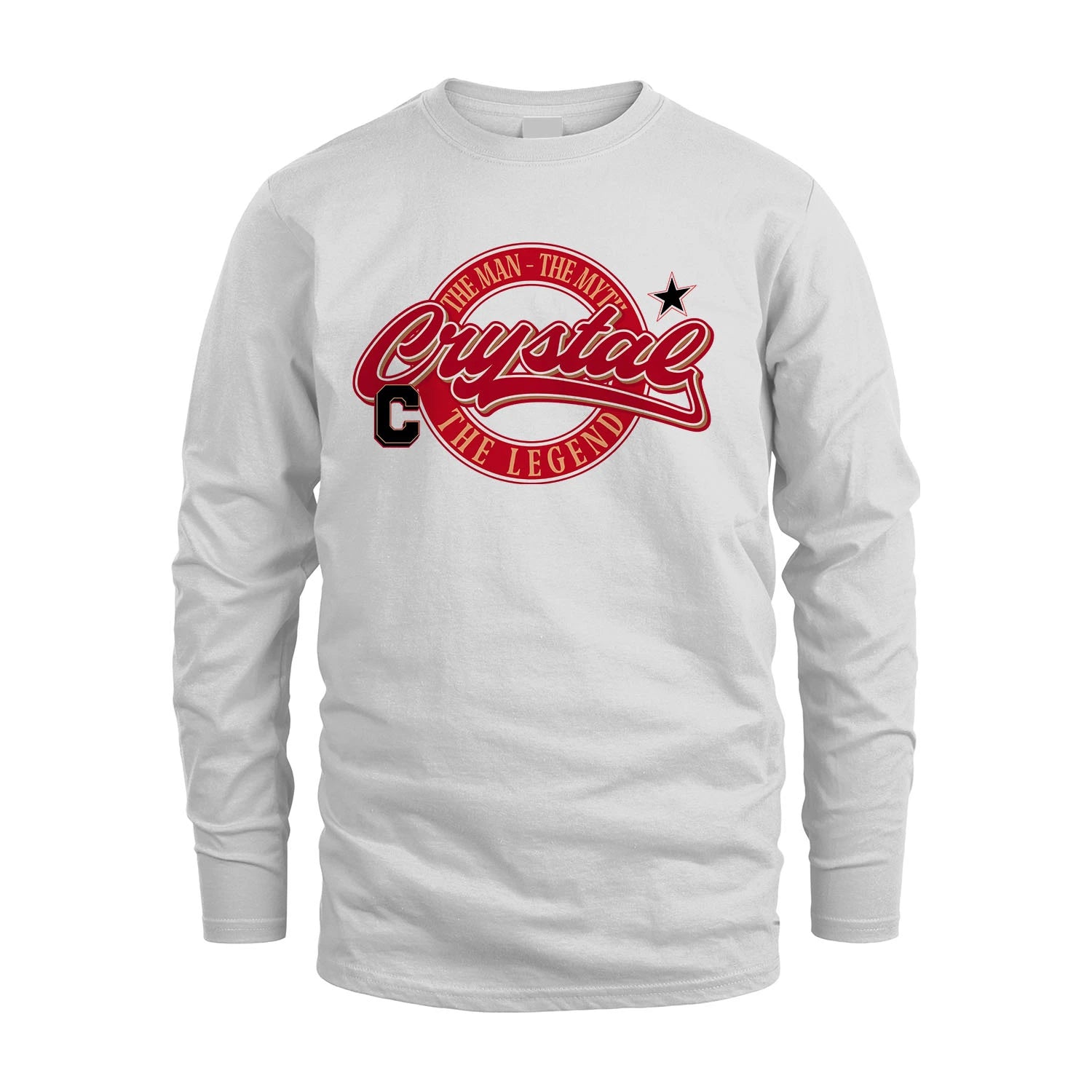 The Man The Myth The Legend Sporty Shirt CRYSTAL M1-14