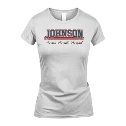 The Man The Myth The Legend Vintage Shirt JOHNSON M1-6
