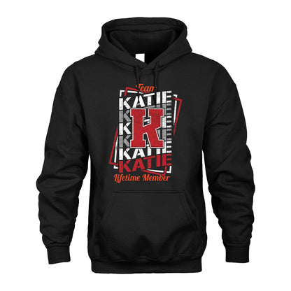 Team Your Name Lifetime Member Sporty Shirt KATIE M1-25