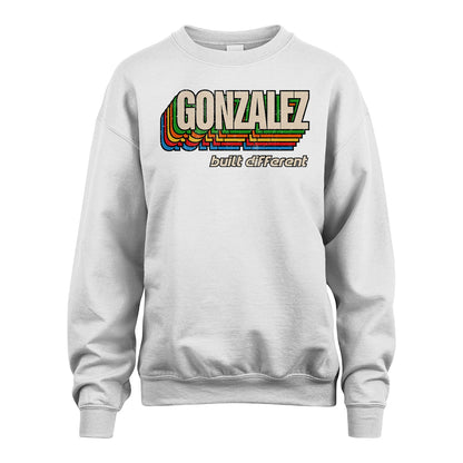 Your Name Built Different Retro Shirt GONZALEZ M1-26