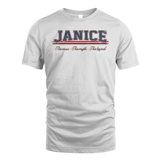 The Man The Myth The Legend Vintage Shirt JANICE M1-6