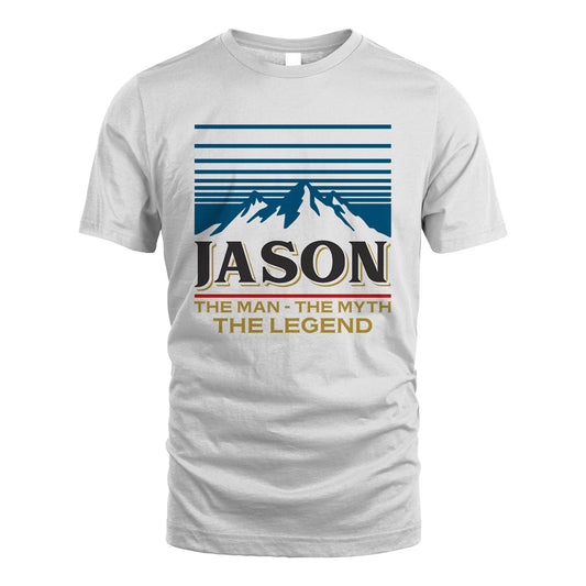 The Man The Myth The Legend Vintage Mountain Shirt JASON M1-19