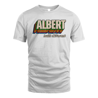 Your Name Built Different Retro Shirt ALBERT M1-26
