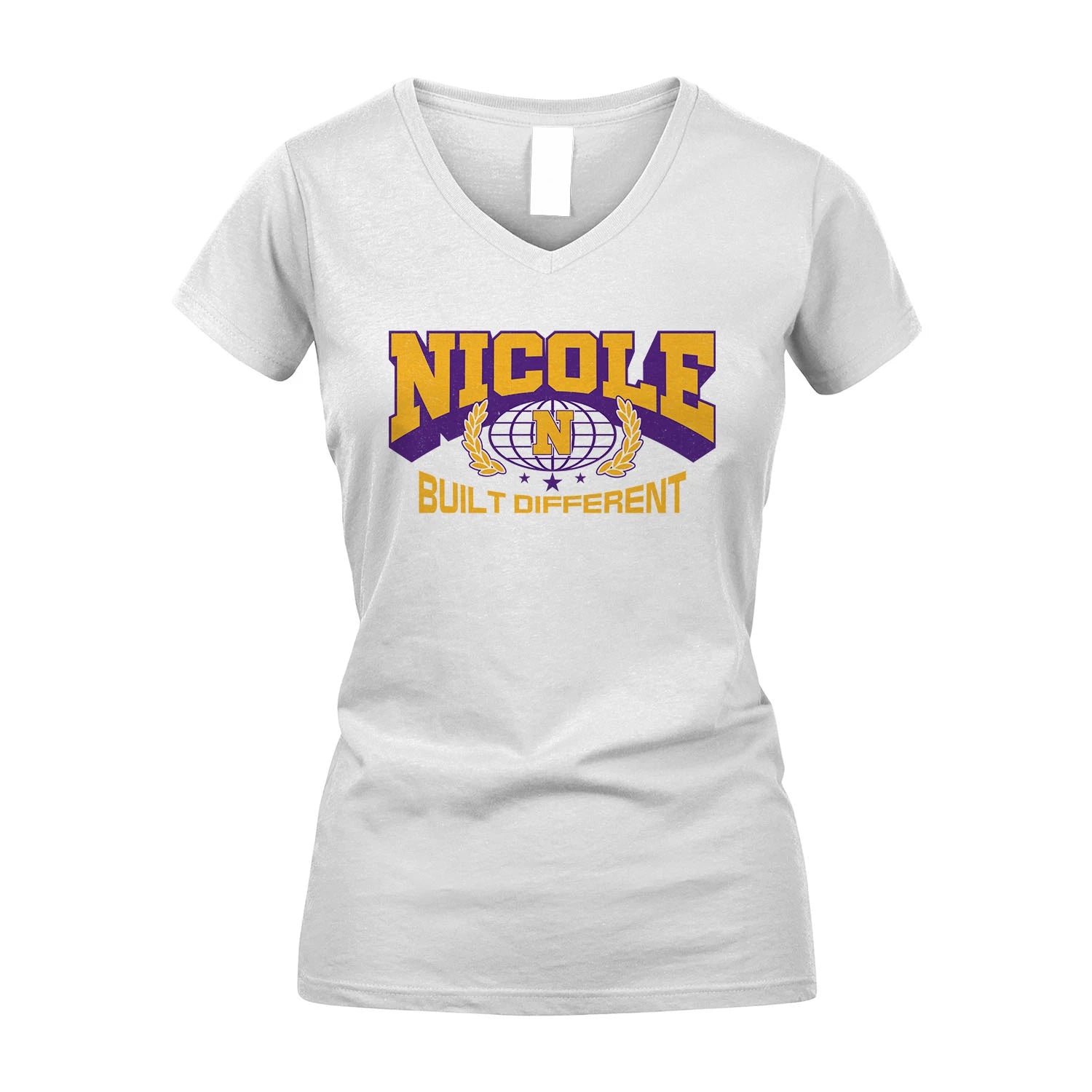 Your Name Built Different Sporty Shirt NICOLE M1-32