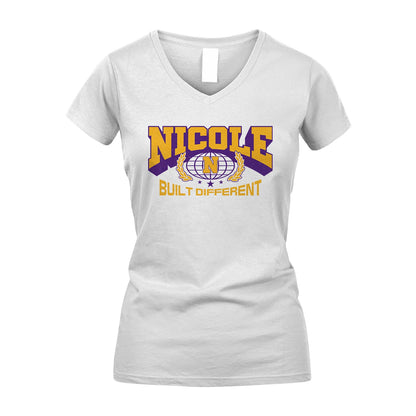 Your Name Built Different Sporty Shirt NICOLE M1-32