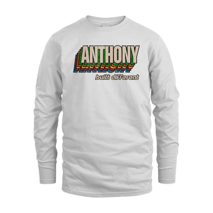 Your Name Built Different Retro Shirt ANTHONY M1-26