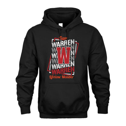 Team Your Name Lifetime Member Sporty Shirt WARREN M1-25