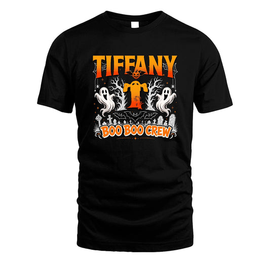 Boo Boo Crew Halloween Custom Name Shirt TIFFANY M1-28