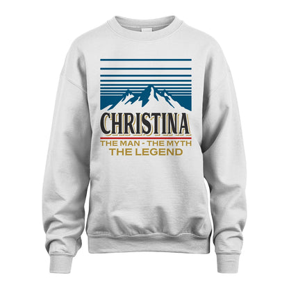 The Man The Myth The Legend Vintage Mountain Shirt CHRISTINA M1-19
