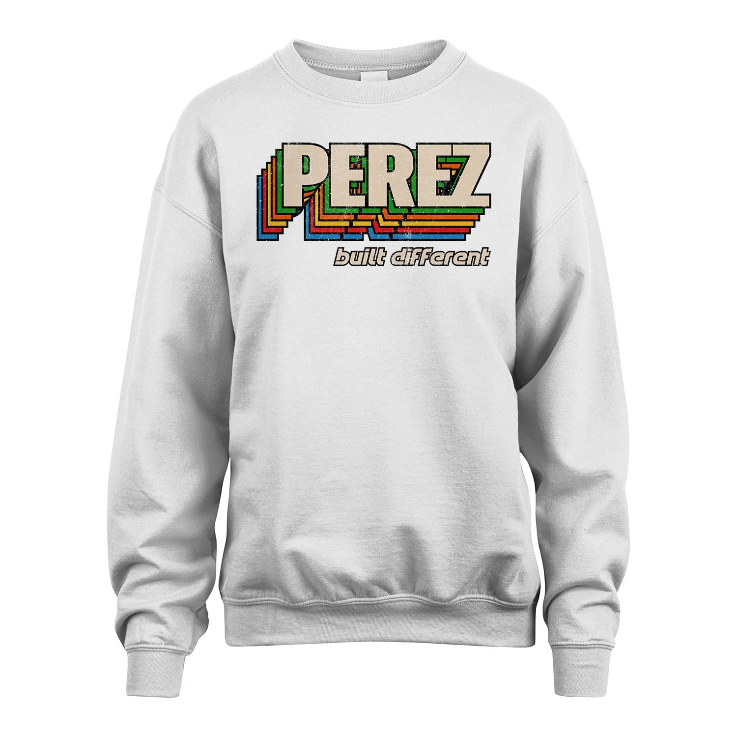 Your Name Built Different Retro Shirt PEREZ M1-26