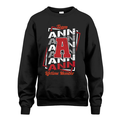 Team Your Name Lifetime Member Sporty Shirt ANN M1-25