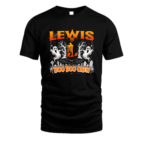 Boo Boo Crew Halloween Custom Name Shirt LEWIS M1-28