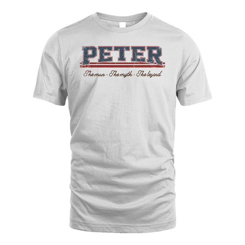 The Man The Myth The Legend Vintage Shirt PETER M1-6