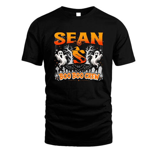 Boo Boo Crew Halloween Custom Name Shirt SEAN M1-28