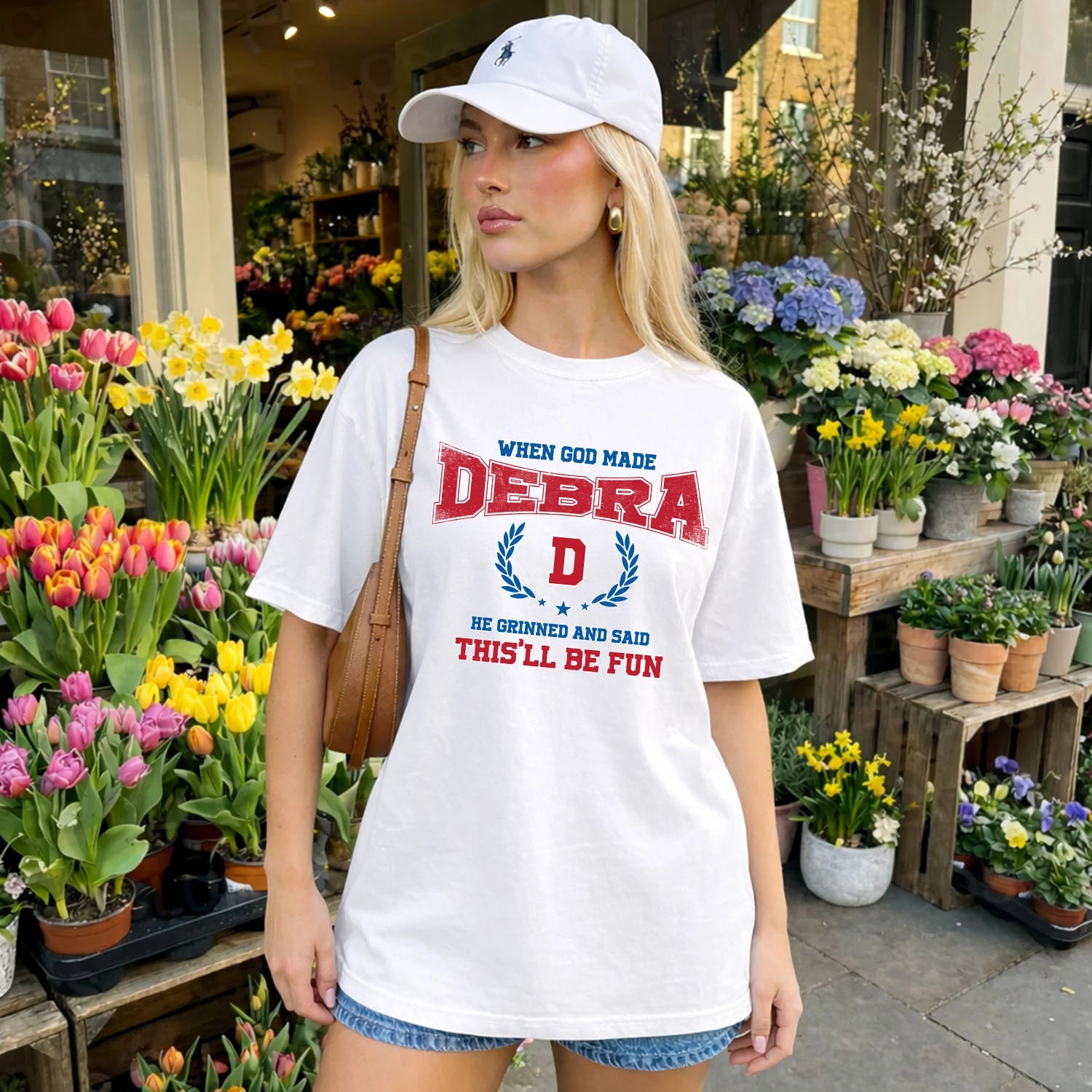 When God Made He Grinned And Said This'll Be Fun Shirt DEBRA M1-12