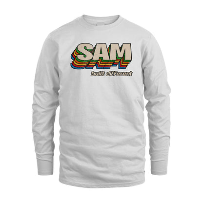 Your Name Built Different Retro Shirt SAM M1-26