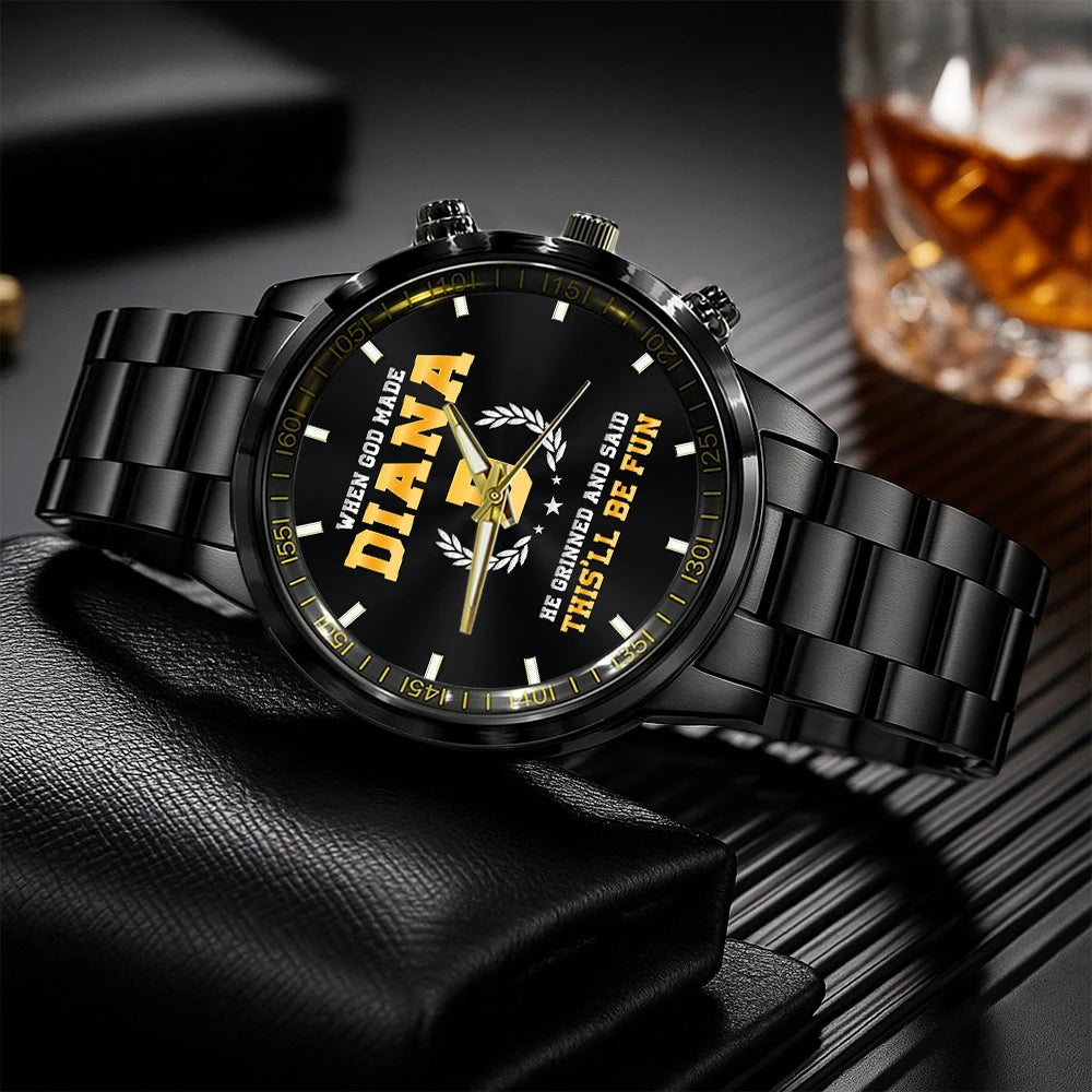 When God Made He Grinned And Said This'll Be Fun Watch DIANA M1-W7