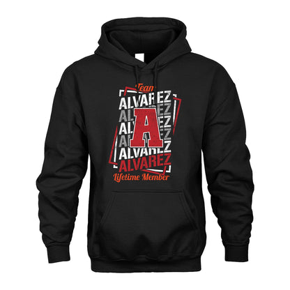 Team Your Name Lifetime Member Sporty Shirt ALVAREZ M1-25