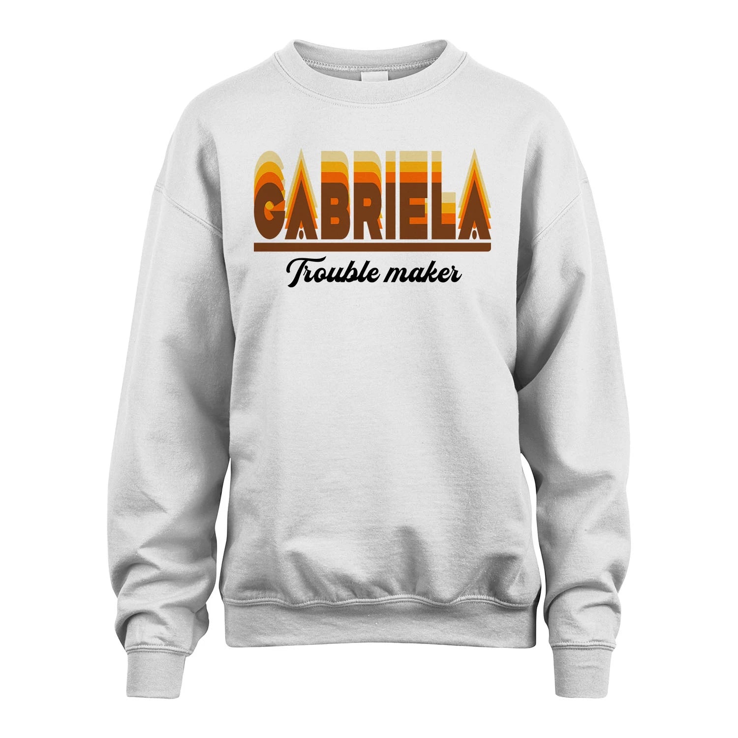 Your Name Trouble Maker Funny Shirt GABRIELA M1-34