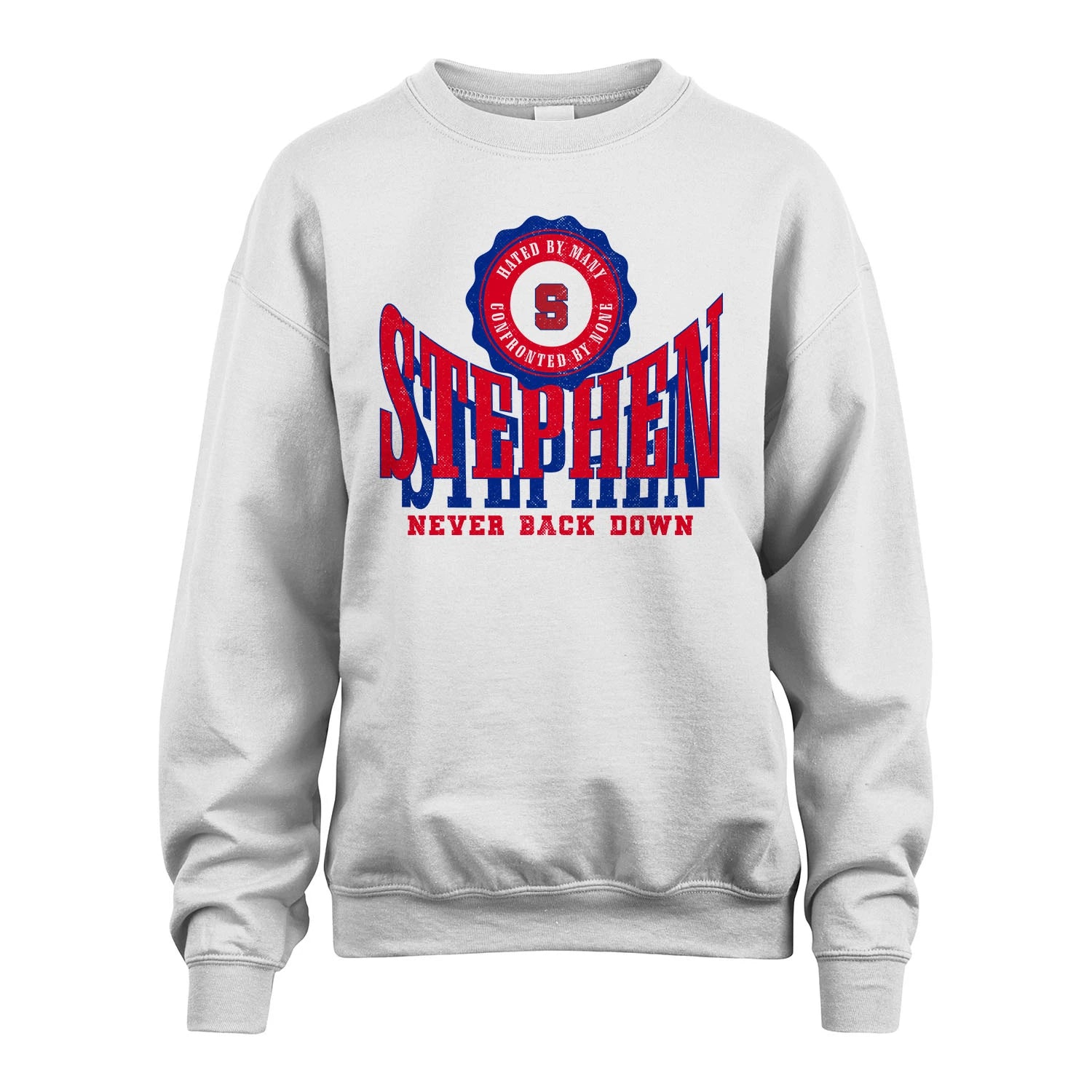 Your Name Never Back Down Shirt STEPHEN M1-33