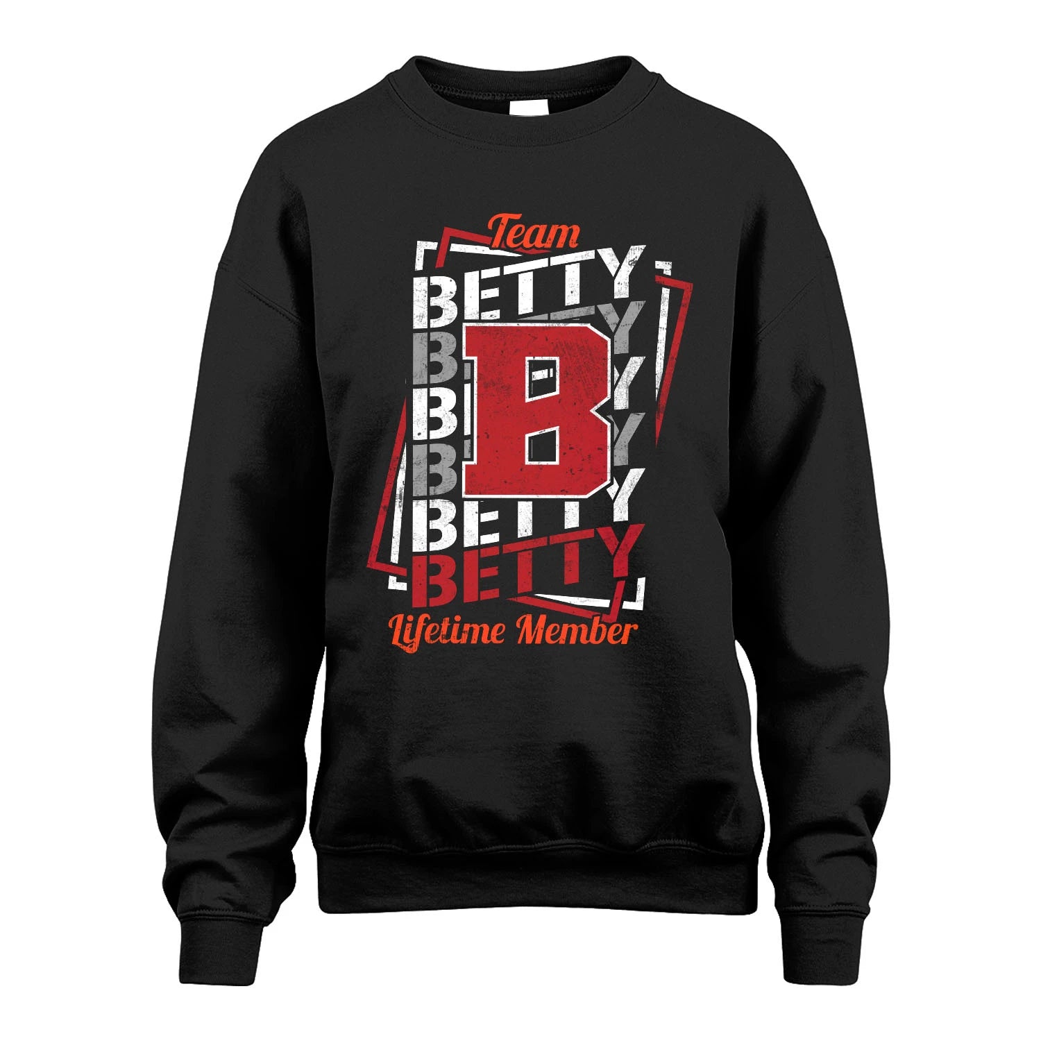 Team Your Name Lifetime Member Sporty Shirt BETTY M1-25