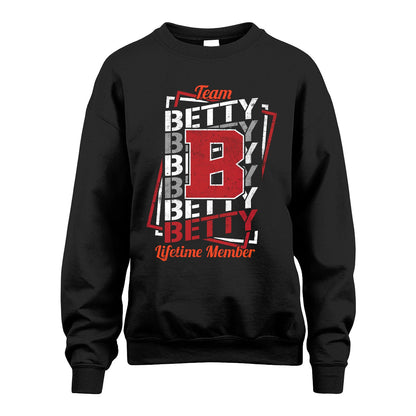 Team Your Name Lifetime Member Sporty Shirt BETTY M1-25