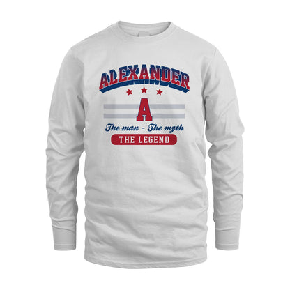 The Man The Myth The Legend With Your Name Shirt ALEXANDER M1-35