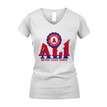 Your Name Never Back Down Shirt ALI M1-33