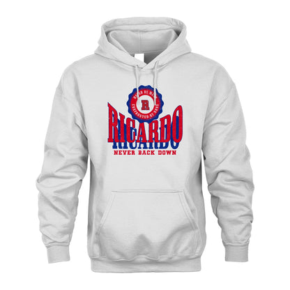 Your Name Never Back Down Shirt RICARDO M1-33
